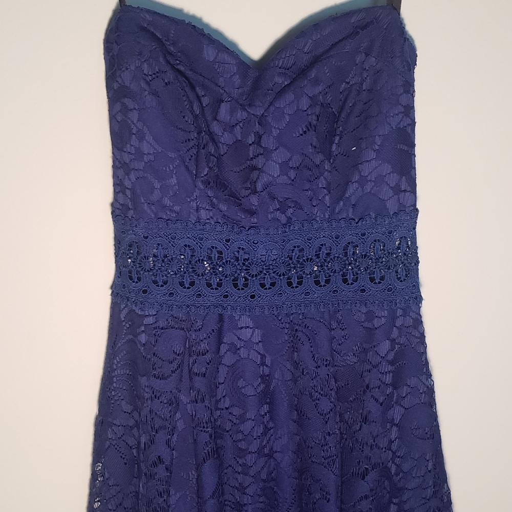 Haltered Navy/navy dress by B. DARLIN size 3/4